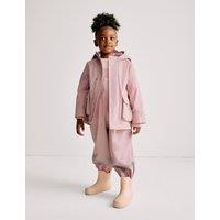 M&S Hooded Fisherman Coat (1-8 Yrs) Light Pink