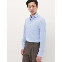 M&S Regular Fit Ultimate Jersey Shirt Blue