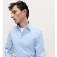 M&S Regular Fit Ultimate Jersey Shirt Blue