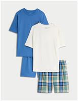 2pk Pure Cotton Pyjama Sets (6-16 Yrs)