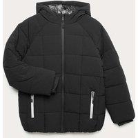 M&S Hooded Padded Coat (6-16 Yrs) Black