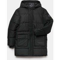 M&S Longline Padded Coat (6-16 Yrs) Black