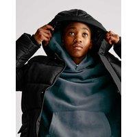 M&S Longline Padded Coat (6-16 Yrs) Black