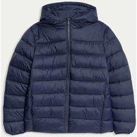 M&S Stormwear Lightweight Padded Coat (2-16 Yrs) Navy