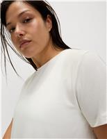 Brushed Crew Neck Relaxed T-Shirt