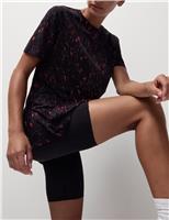 Scoop Neck Mesh Back T-Shirt