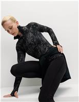 Ultraheat Printed Half Zip Running Top