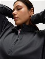 Funnel Neck Half Zip Yoga Top