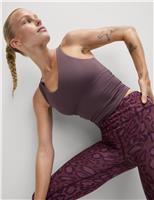 V-Neck Padded Fitted Yoga Crop Vest Top