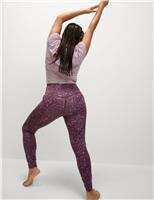 Go Balance Printed Wrap Waist Yoga Leggings