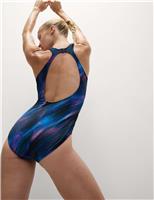 Tummy Control Printed Cut Out Swimsuit