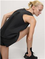 Woven Pleated High Waisted Shorts