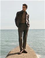 Italian Wool Flannel Puppytooth Trousers