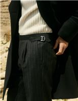 Italian Wool Pinstripe Trousers