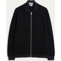 Pure Extra Fine Merino Wool Knitted Jacket