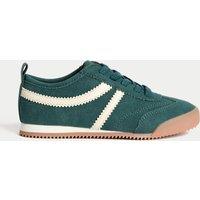 M&S Kids' Slim Sole Trainers (4 Small - 2 Large) Green Mix