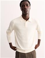 Merino Wool Rich with Silk Knitted Polo Shirt