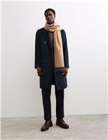 Cashmere and Italian Wool Blend Revere Coat