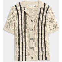 Pure Cotton Border Knitted Shirt (2-8 Yrs)
