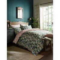 William Morris At Home Pure Cotton Sateen Leicester Bedding Set Forest Green