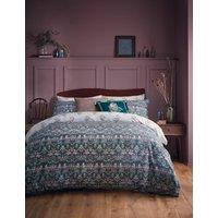 William Morris At Home Pure Cotton Sateen Bird Bedding Set Soft Cherry