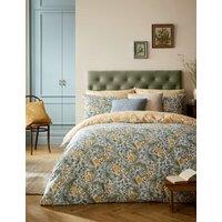 William Morris At Home Pure Cotton Sateen Leicester Bedding Set Sky Blue