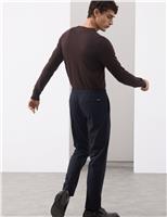 Tailored Fit Italian Wool Blend Performance Trousers