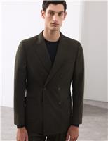 Tailored Fit Italian Wool Blend Suit Jacket