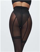 15 Denier Mock Stocking Sheer Tights