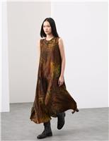 Animal Print Midaxi Column Dress