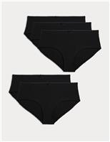 5pk Cotton Rich Lycra Low Rise Shorts