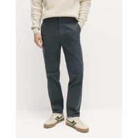 M&S Regular Fit Half Elasticated Waist Chinos Dark Pewter