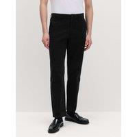 M&S Regular Fit Half Elasticated Waist Chinos Black