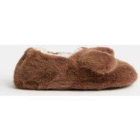M&S Kids' Dog Slippers (4 Small - 13 Small) Brown