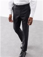 Tailored Fit Pure Wool Check Suit Trousers