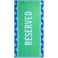 Pure Cotton Reserved Slogan Beach Towel