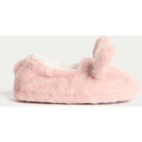 M&S Kids' Bunny Slippers (4 Small - 2 Large) Pink
