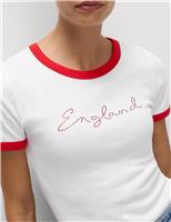 Pure Cotton England Slim Fit Ringer Tee