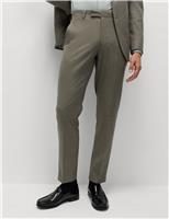 Slim Fit Flat Front Trousers