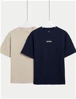 2pk Pique Future Trailblazer T-Shirts (2-16 Yrs)