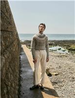 Pure Cotton Tapered Fit Pleated Twill Trousers