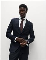 Skinny Fit Check Suit Jacket