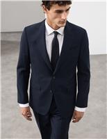 Tailored Fit Pure Wool Check Suit Jacket