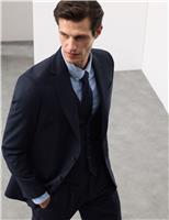 Tailored Fit Pure Wool Check Suit Jacket