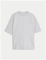 Pure Cotton Ottoman Textured T-shirt (6-16 Yrs)