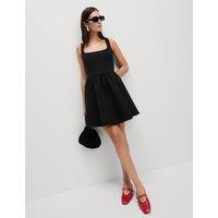 Square Neck Waisted Mini Dress