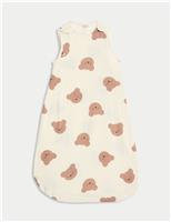 Pure Cotton Bear Print 0.5 Tog Sleeping Bag (0-3 Yrs)