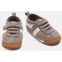 M&S Baby Riptape Pram Shoes (0-18 Mths) Mink