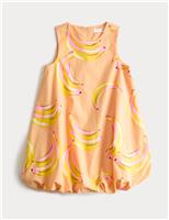 Pure Cotton Banana Puffball Dress (2-8 Yrs)