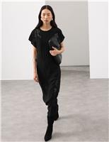 Lace Detail Midaxi Dress